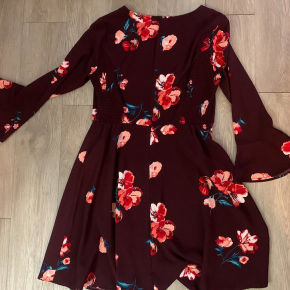FLORAL MIDI DRESS - Picture 2 of 3